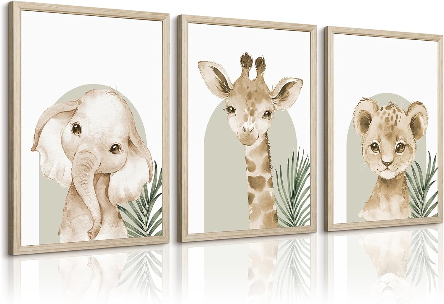 Safari Animal Wall Art Prints - Safari Nursery Wall Art Prints