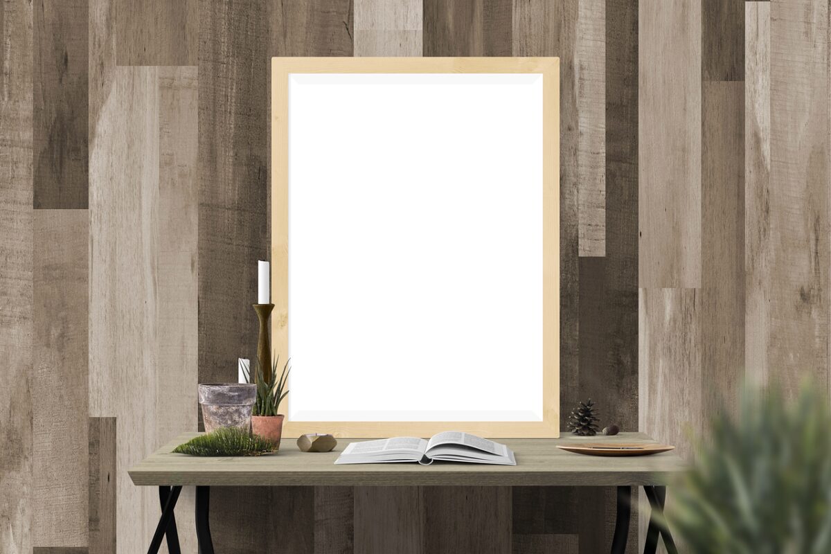 Framed prints hanging on a nursery wall