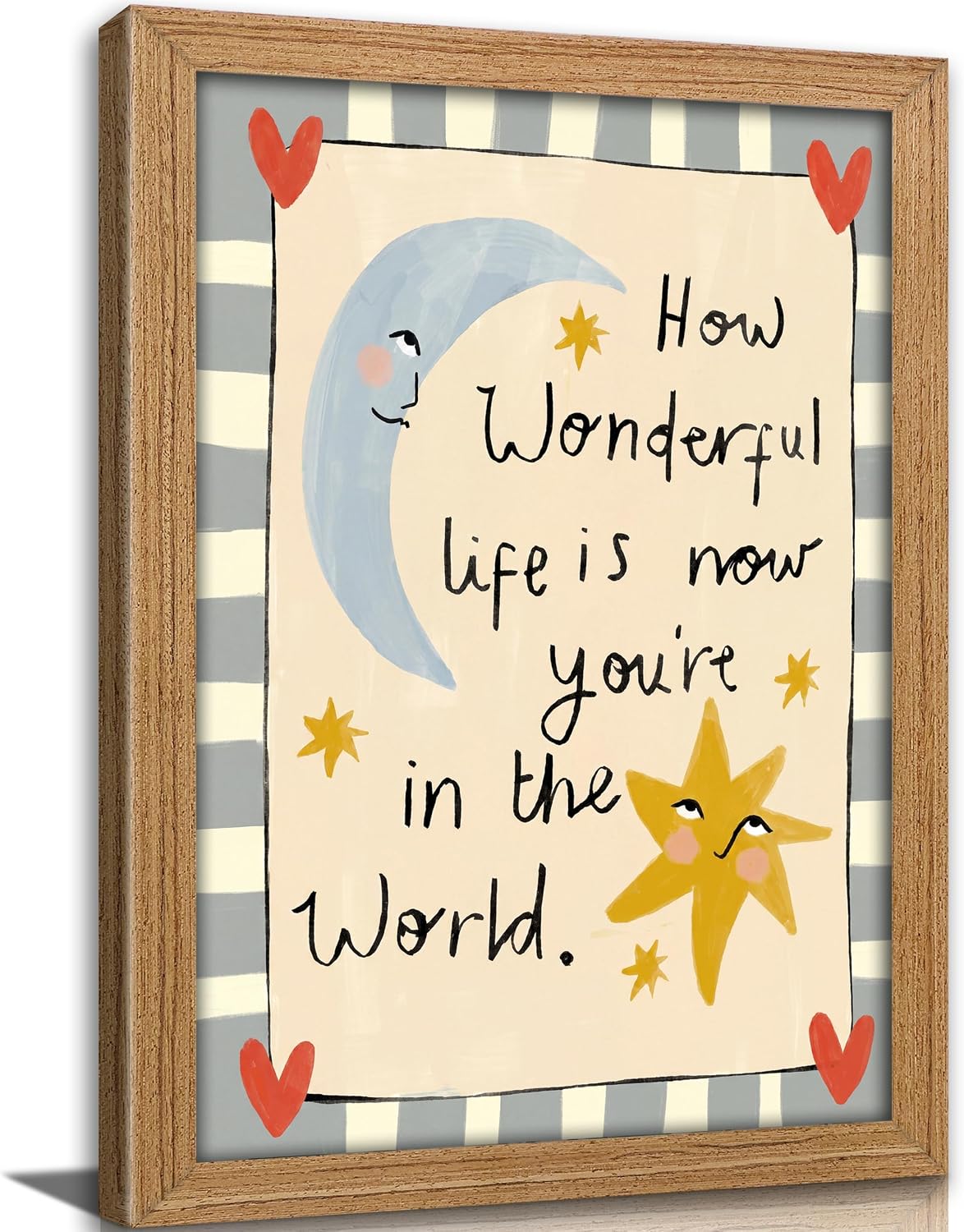 Nursery Moon Star Quote Art Print