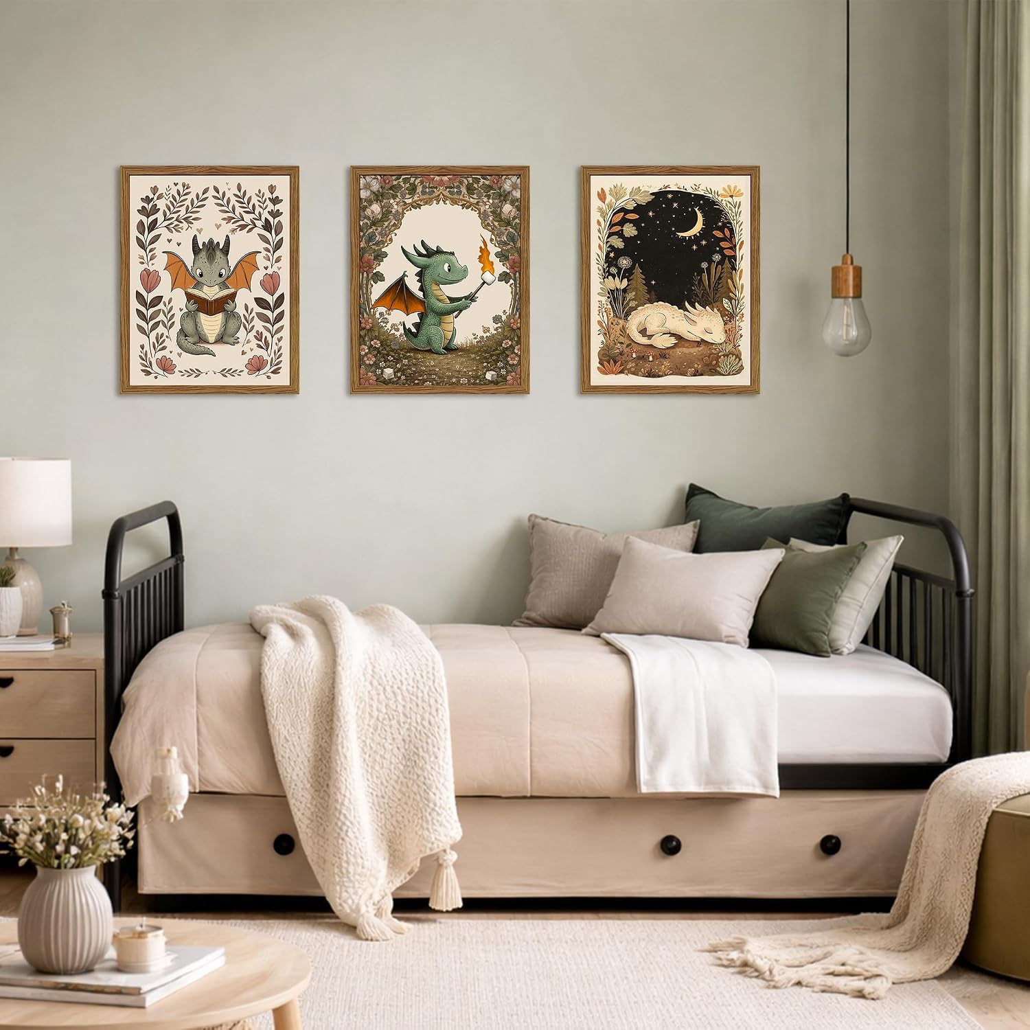 Charming Dragon Nursery Wall Art Prints - Hình 5