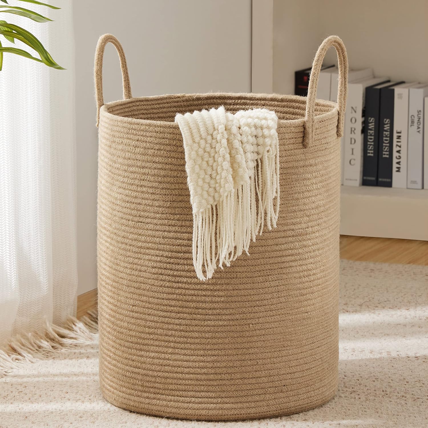 Large Woven Cotton Rope Basket